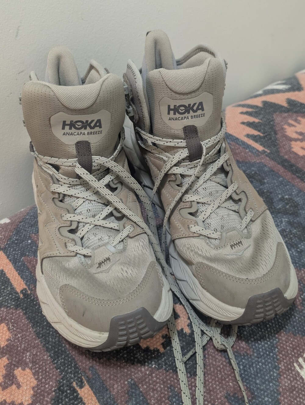 HOKA Anacapa Breeze Hiking Boots — Light Taupe - Picture 7 of 13